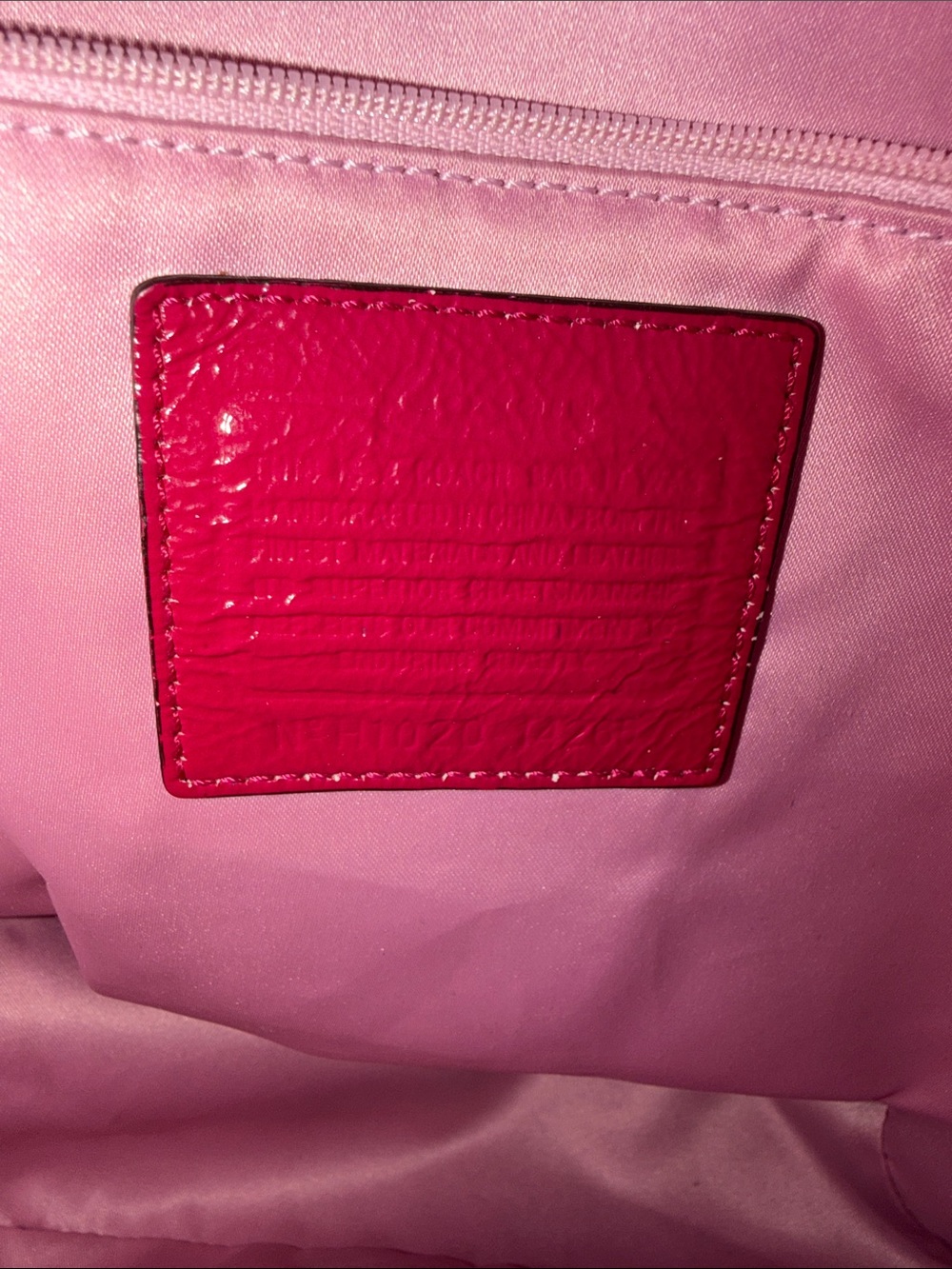 Coach Fuchsia Leather Shoulder Bag with Silver hardware - Picture 9 of 16
